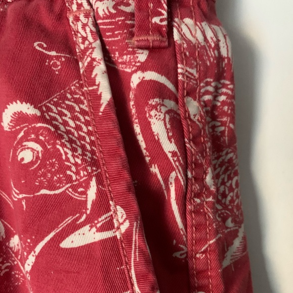 Men’s Ralph Lauren Red Koi Fish Shorts Relaxed Fit Size 38 100% Cotton - Picture 6 of 10